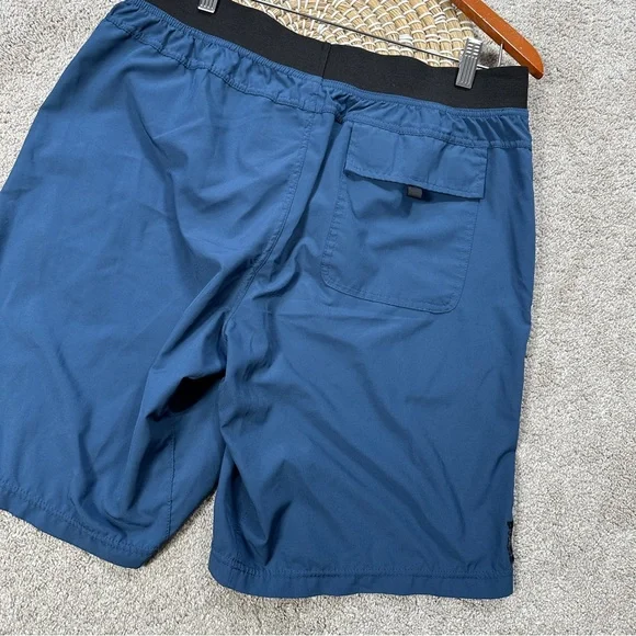 Prana Men’s Coal Super Mojo Pull On Short 10” Outdoor UPF 50+ in Blue Anchor L - Picture 9 of 16